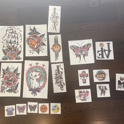 Temporary Tattoos Stickers Fake Body Arm Chest Shoulder Tattoos for Men and Women