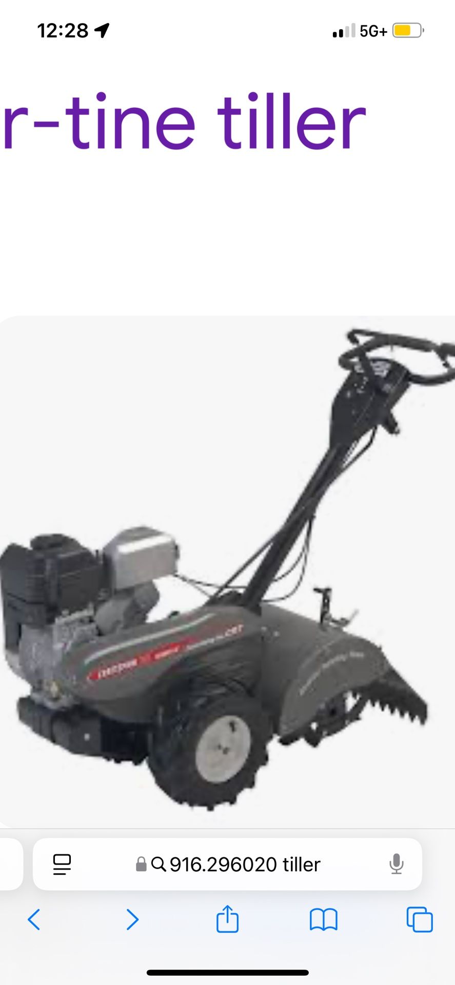 Craftsman 14” Rototiller - Used