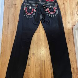 True Religion Ricky Straight Jeans Vamp Size 34 