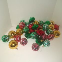 Colorful Christmas baubles ball ornaments