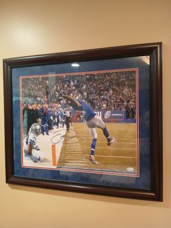 NYG OBJ THE CATCH SIGNED