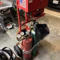 oxy-acetylene torch cutting/welding cart setup