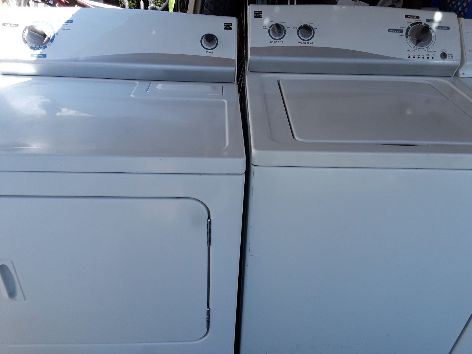 Kenmore washer and dryer set with warranty