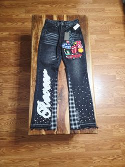 Reever Jeans Men's Slim Black Washed Denim