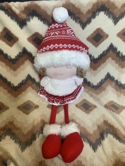 Christmas girl plush doll