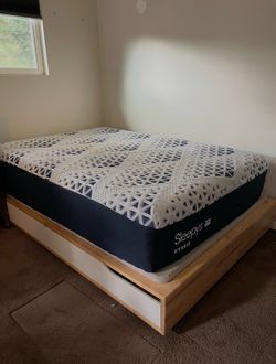 MALM Bed Frame with Storage & mattress