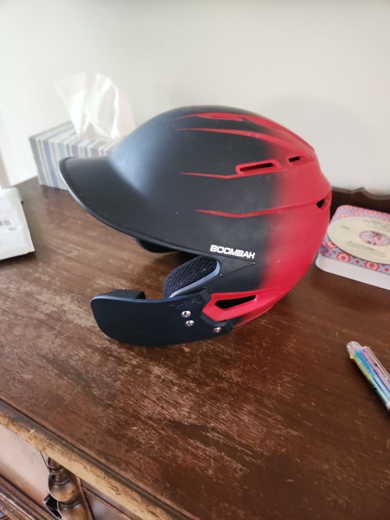 Deacon Baseball Batting Helmet W Left Face Guard For Right Handed Batter