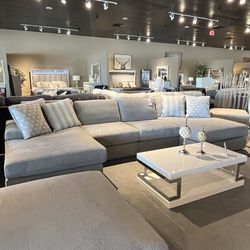Grey  4PC Sectional