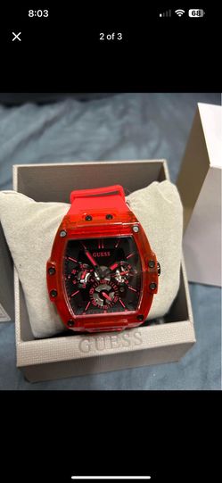 Guess Watch Red New