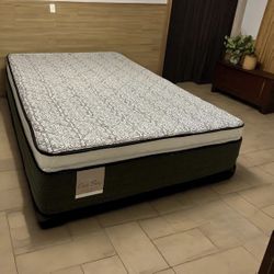 Full Size Mattress 14” Inches Thick Pillow Top. Quality and Comfort,  Available All Sizes. New From Factory. Same Day Delivery