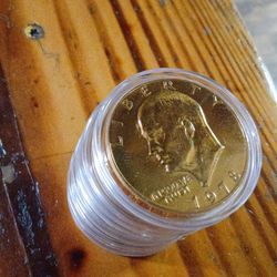 Uncirculated Gold Eisenhower Dollars 