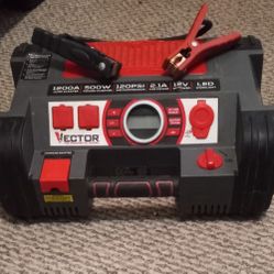 Vector 1200w Power Converter/car Jumper/air Compressor