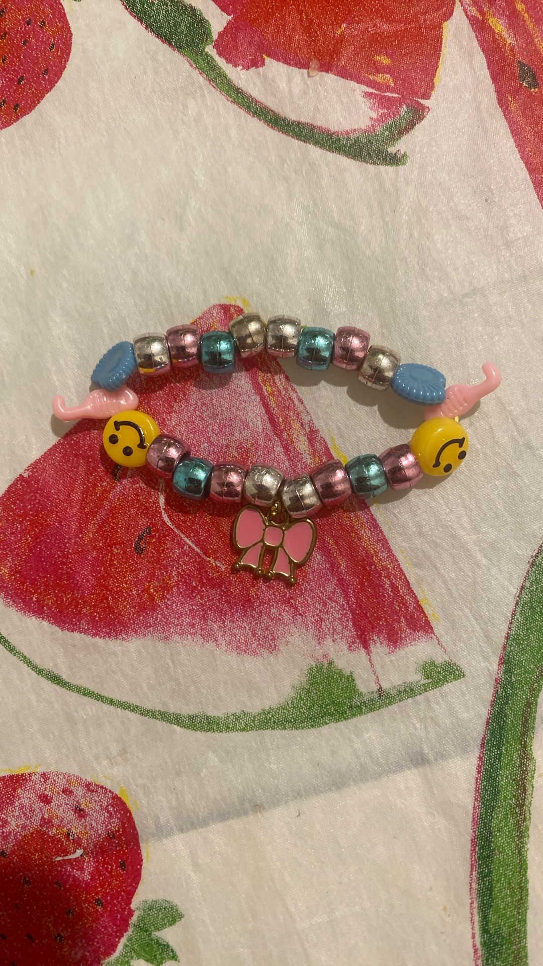 Seashell Smiley Face Bracelet 
