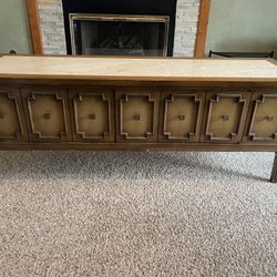 Antique buffet table sideboard cabinet