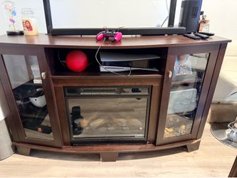 Wood tv stand