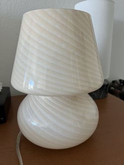 Urban Outfitters Mushroom Glass Table Lamp
