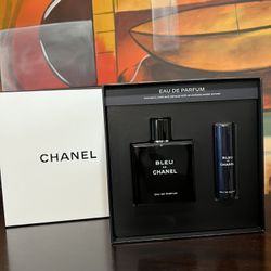 Bleu De Chanel Eau De Parfum 2 Pc Gift Set - $175!!!