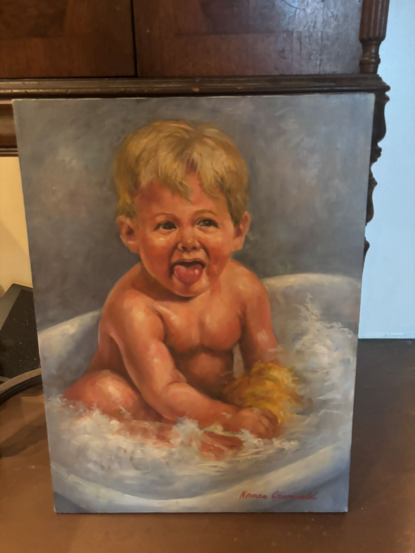 A Boy In The Tub By Norman Greenwald