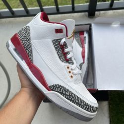 BRAND NEW JORDAN 3 CARDINAL RED SIZE 13