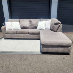 (Sold) Modern Gray Zella 2pc Sectional Sofa from Ashley Furniture