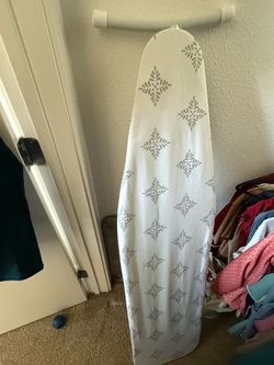 Ironing Board Cover and Pad, Standard Size 15x54, Thick Padding Elastic Edge, Scorch Resistant, Adjustable Fastener, Floral Pattern Heavy Duty Iron Bo
