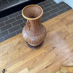 Rattan Decorative Vase Large