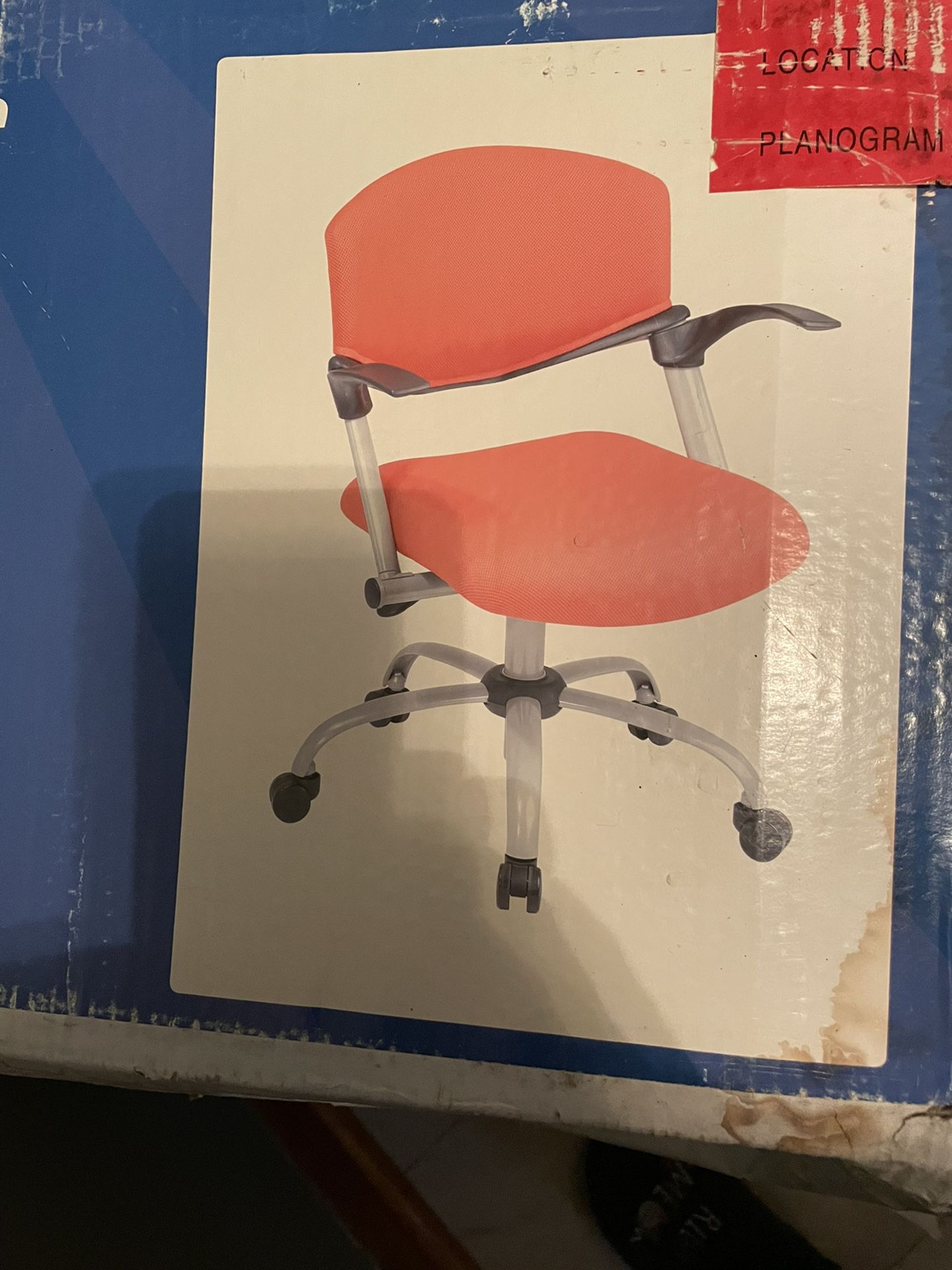  Desk Chair New Color Orange In Box 