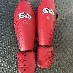  Fairtex Muay Thai Shin Guards – Size M – Authentic Thai Made