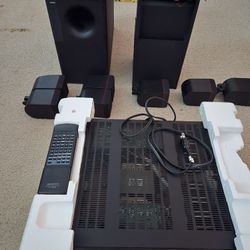 Bose Accoustimass 5 & 3 speakers With Kenwood Surround Receiver