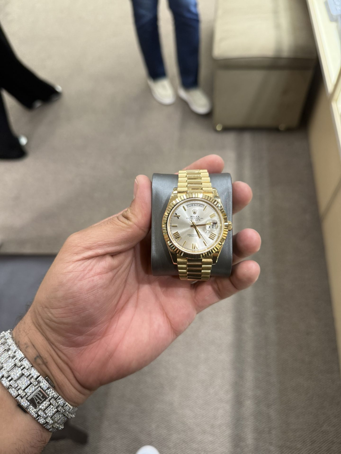 Rolex day date 40mm Silver Roman dial 2019 $42,999