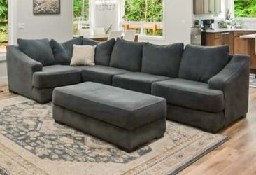 Free Sectional  Sofa and Ottoman