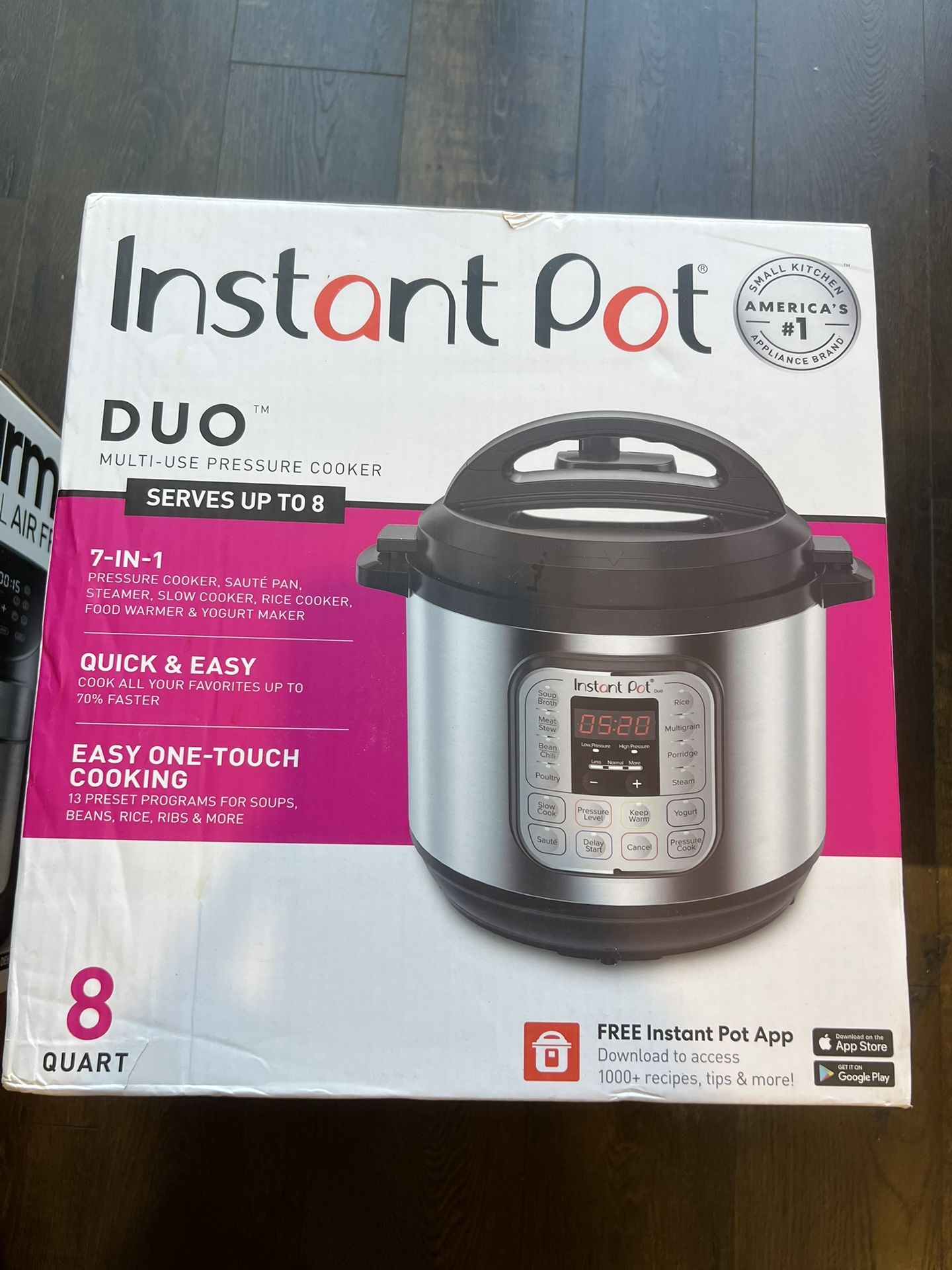 Instant Pot 8 Quart +7 Quart Air Fryer