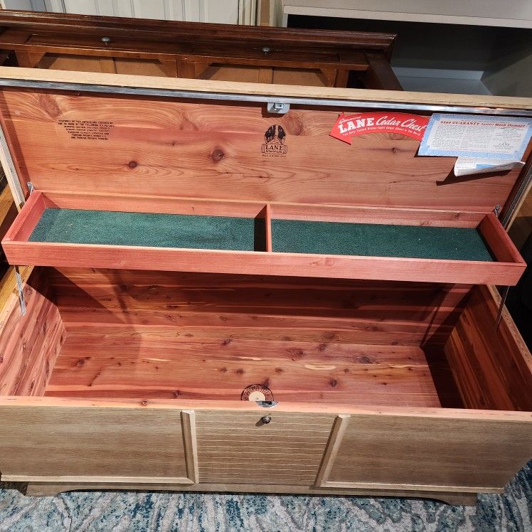 Vintage lane Blond Cedar Chest 1950's