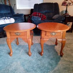 Oak End Tables