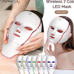 Infrared Red Light Mask And Neck Therapy