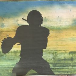 Pottery Barn Teen Wall Mural/Hanging Decor - Football 