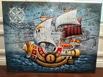 One Piece Thousand Sunny 3D Wall Art