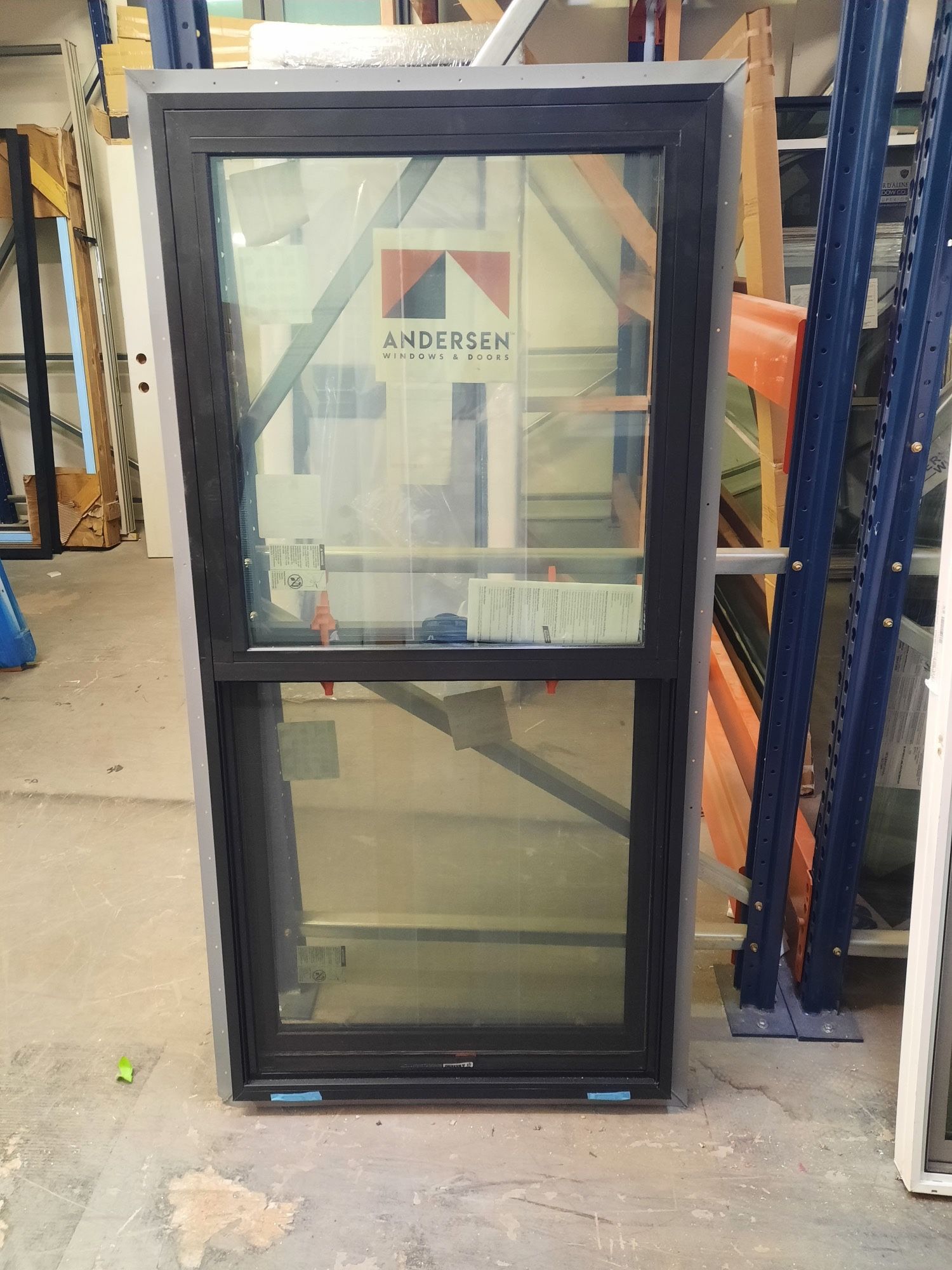 Andersen Bronze Vinyl Single Hung Window 35 1/2 X 55 1/2