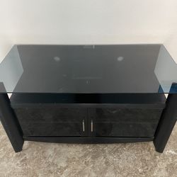 Black Glass TV Stand - $60 (OBO)