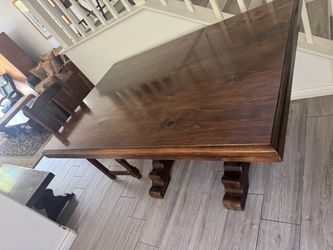 SOLID ACACIA, WOOD DINING TABLE