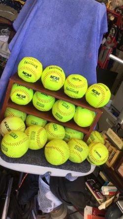 12” official league Fastpitch softballs