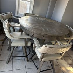Family Table With 5 Chairs 