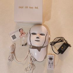 LED Face Mask Light Therapy 7 Colors