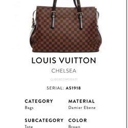 Louis Vuitton Chelsea Bag 