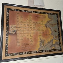 Antique Framed Map 