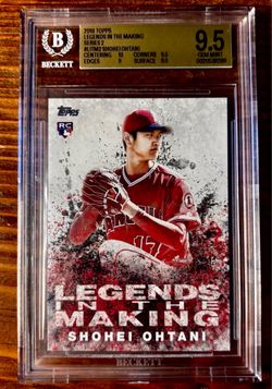 2018 Topps LEGENDS IN THE MAKING SHOHEI OHTANI RC Insert #LITM2 BGS 9.5 GEM MINT ROOKIE CARD