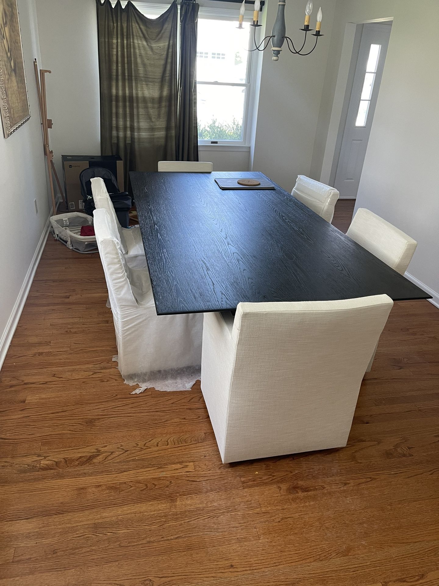 Restoration Hardwire Dining Table And Chairs 