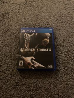 Mortal Kombat X video game for the PS4-hardly used, great condition!