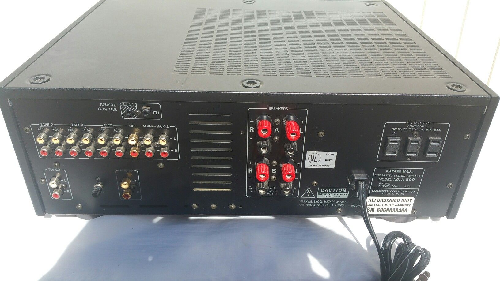Onkyo Integra A809 Integrated Stereo Amplifier for Sale in San Diego