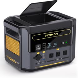 VTOMAN FlashSpeed 1500 Power Station 1548Wh Solar Generator 1500W(3000W Peak) Backup LFP Battery Expandable To 3096Wh Recharge 0-100% Within 1 Hour Fo